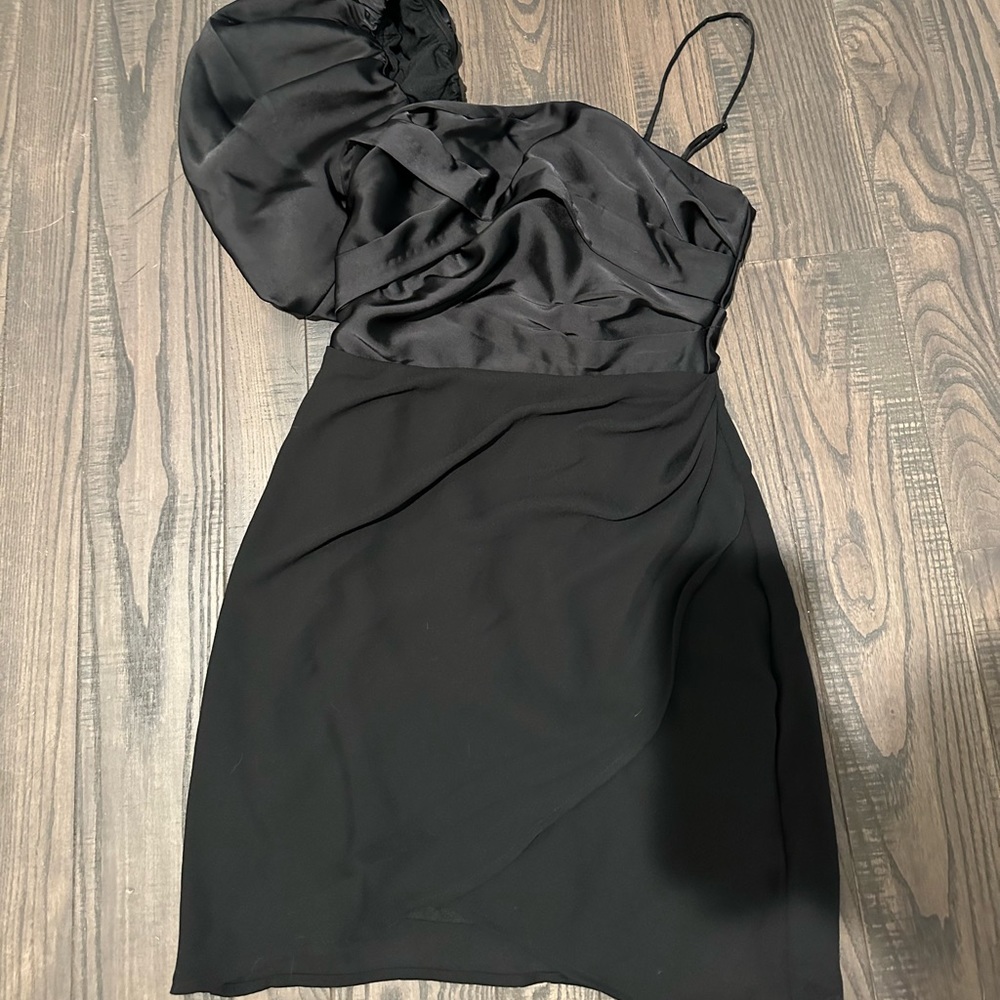 Black mini dress